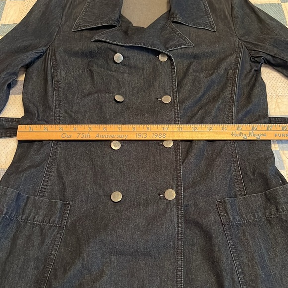 Talbots Denim Trench Coat - Picture 7 of 16